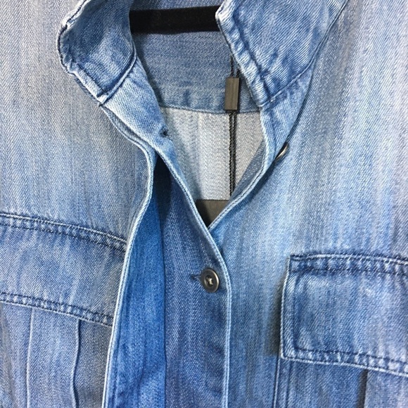 Rails Smith Embroidered Sleeve Button Chambray Shirt Size Small New - Picture 6 of 15